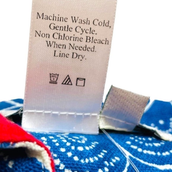 NEW Coldwater Creek Blue and White China Pattern Zip Up Jacket Size Small Petite - Picture 5 of 8